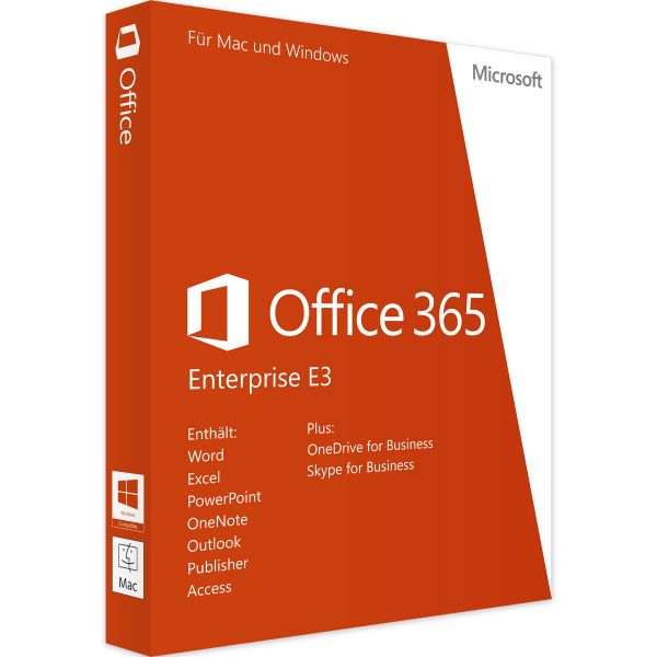 Microsoft Office 365 Enterprise E3, 1 Jahr