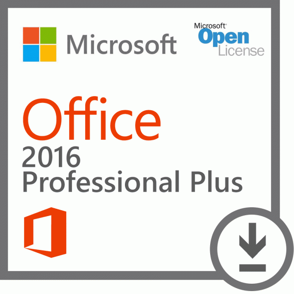 Microsoft Office 2016 Professional Plus Vollversion Open License Terminalserver, Volumenlizenz