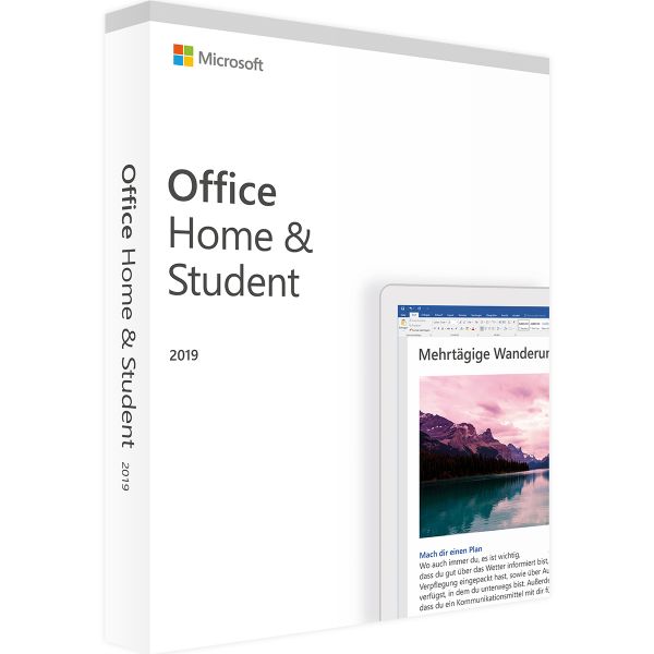 Microsoft Office 2019 Home and Student Vollversion WIN/MAC PKC