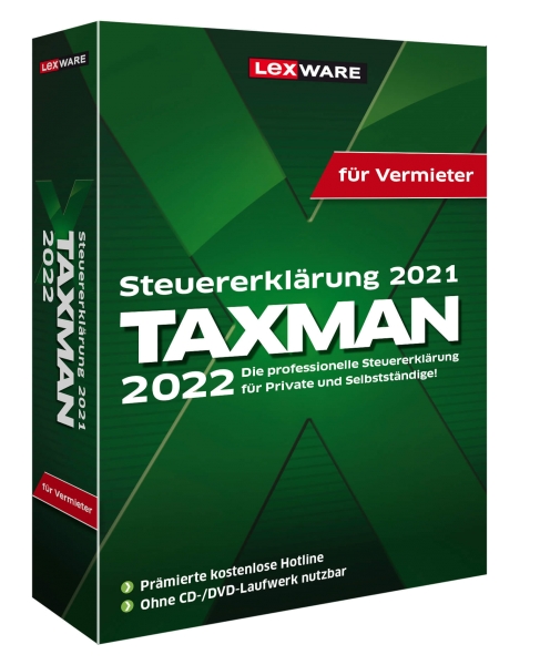 Lexware Taxman 2022 für Vermieter